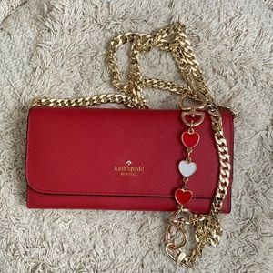NWOT Kate Spade Wallet With Chain
